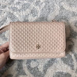 Authentic Tory Burch Blush/Nude Cross Body Bag